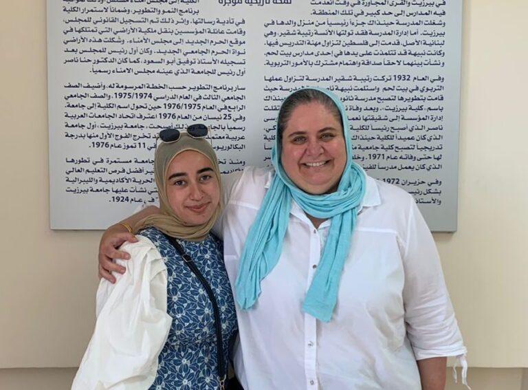 Dr Mezna Qato visits Birzeit campus