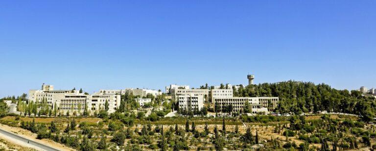 Birzeit University campus in distance
